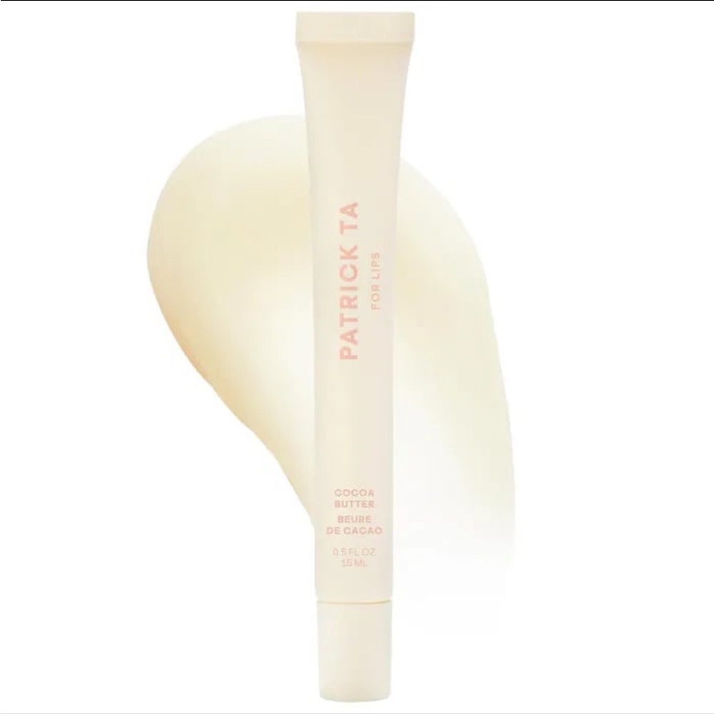 PATRICK TA 
Moisture & Hydrating Tinted Lip Balm with Vitamin E-Cocoa Butter
